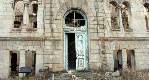 Здание Реального училища в городе Шуши. Нагорный Карабах.8 апреля 2017 год 