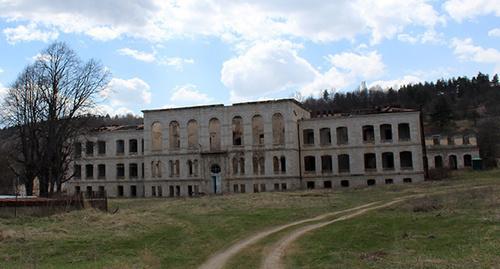 Здание Реального училища в городе Шуши. Нагорный Карабах.8 апреля 2017 год 