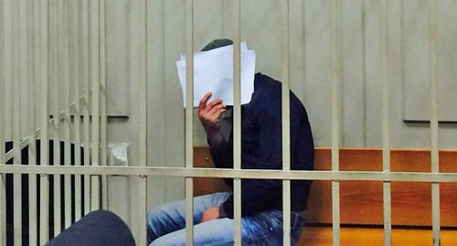 Анзор Губашев на суде. Фото Юлии Буславской для "Кавказского узла"