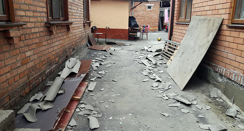 Последствия урагана во Владикавказе. Фото Эммы Марзоевой для "Кавказского узла"