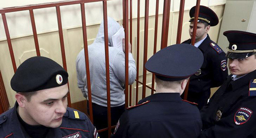 Подсудимый по делу Немцова.  Фото REUTERS, Sergei Karpukhin
