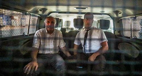 Мехман Алиев под арестом. Фото Азиза Каримова для "Кавказского узла"