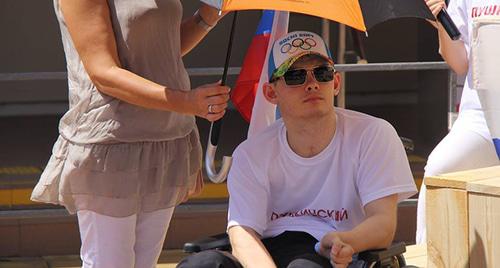 Александр Еремеев на митинге 5 августа Фото  Михаила Беньяш для "Кавказского узла"