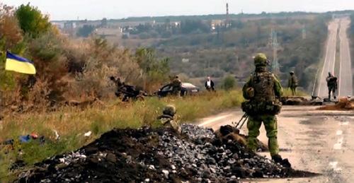 Блокпост украинских войск в Донбассе, 10 сентября 2014 года. Фото: https://ru.wikipedia.org/