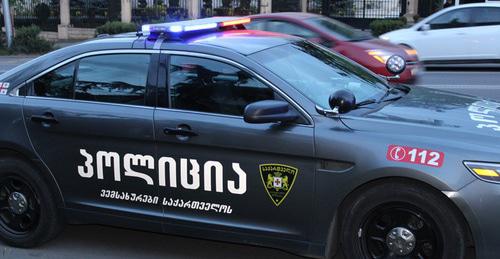 Полицейская машина. Фото Инны Кукуджановой для "Кавказского узла"