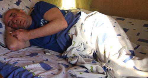 Руслан Гвашев в 21-й день голодовки. Фото: Анна Грицевич для "Кавказского узла".