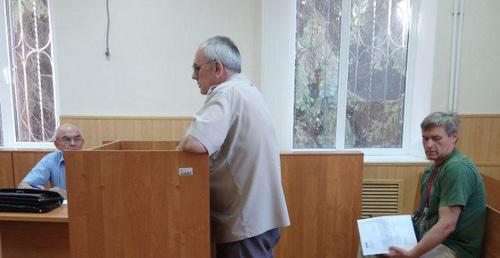 Валерий Дьяконов в зале суда. Фото Вячеслава Прудникова для "Кавказского узла"