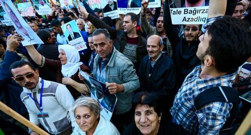 Антикоррупционный митинг в Баку 7 октября 2017 года. Фото Азиза Каримова для "Кавказского узла".