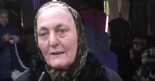 Лиза Жантудуева, работница Козьего рынка в Нальчике. Кадр из видео "Кавказского узла"