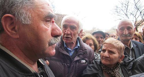 Участники акции протеста в Ереване. Фото Тиграна Петросяна для "Кавказского узла"