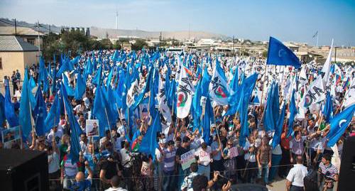 Митинг оппозиции в Баку. Август 2013 г. Фото Азиза Каримова для "Кавказского узла"