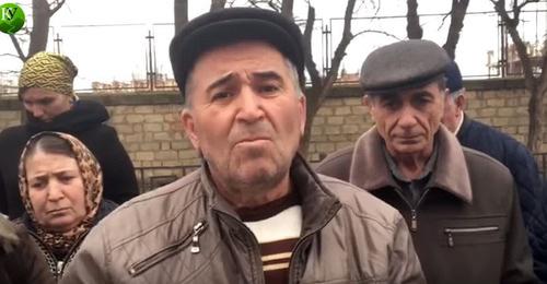 Отец Аслана Шихахмедова. Кадр из видео "Кавказского узла"