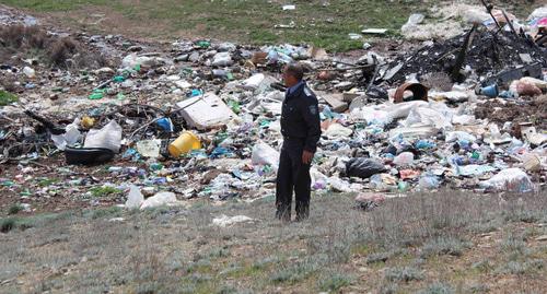 Незаконныq мусорныq полигон в Дагестане
Фото: пресс-служба Управления Россельхознадзора по РД