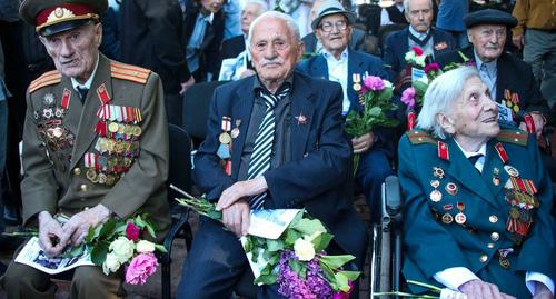 Ветераны на праздновании 9 мая в Тбилиси. Фото FB / Giorgi Margvelashvili
