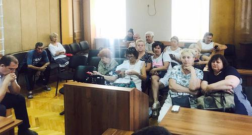 Суд в Геленджике рассматривает иск активистов к мэрии. 24 августа 2018 года. Фото Светланы Кравченко для "Кавказского узла"