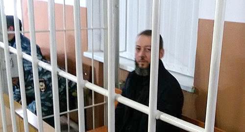 Магомед Хазбиев на суде. Фото Умар Йовлой для "Кавказского узла"