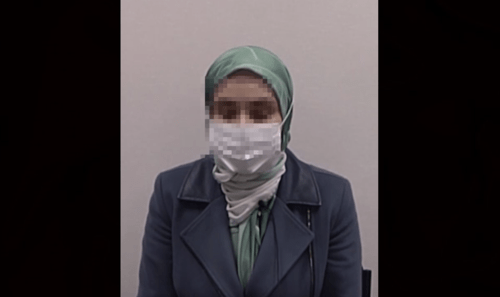Жена Цуроева. Стоп-кадр видео из Telegram-канала "Розыск Ингушетия" от 08.02.24, https://t.me/rozyskRI/15122