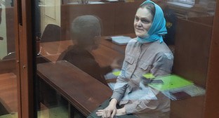 Надежда Кеворкова в зале суда. Фото корреспондента "Кавказского узла"