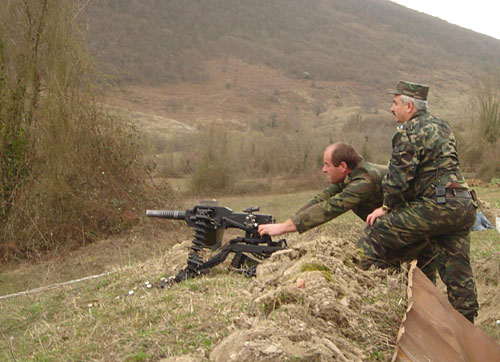 Абхазские военные в Кодорском ущелье во время учений. Фото "Кавказского Узла"