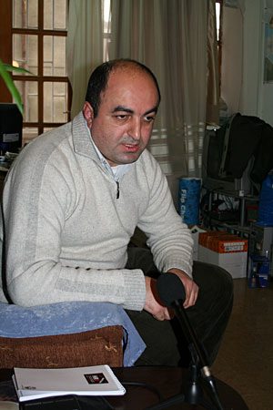 Председатель грузинской правозащитной организации "Центр по правам человека" Уча Нануашвили. Фото "Кавказского Узла"