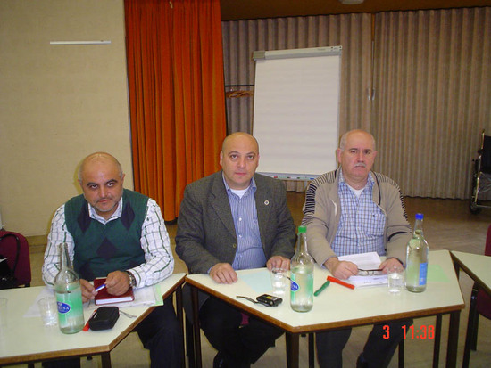 Представители НПО Карабаха (слева на право): Вардан Тадевосян, Ашот Адамян и я.