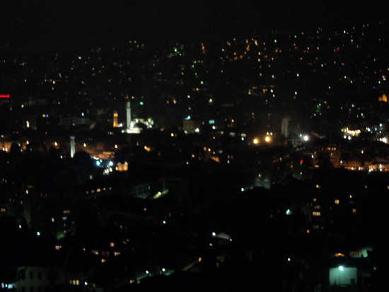 Сараево. Ночной город.
