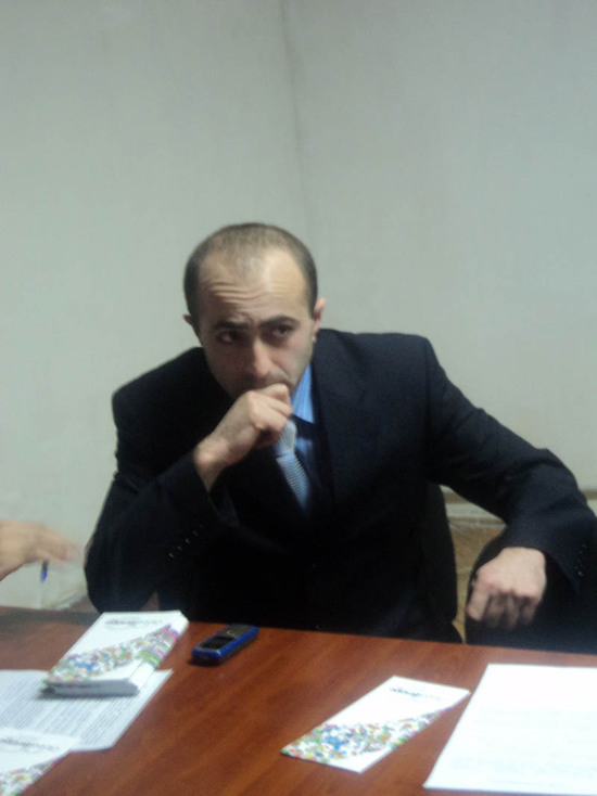 Айк Ханумян, учредитель карабахской НПО "Европейское движение Арцаха", директор офиса АВС в Нагорном Карабахе.