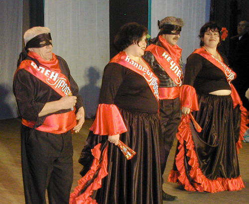 Выступление на смотре-конкурсе агитбригад в Ставрополе. Январь 2011 г. Фото "Кавказского узла"