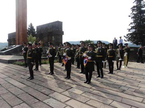 Военный духовой оркестр.