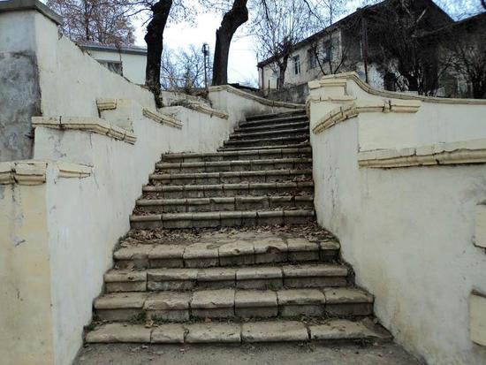 Лестница в Гадруте, с 50-60-х годов прошлого столетия.