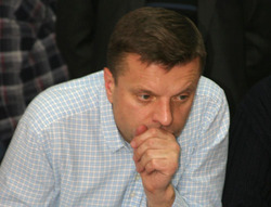 Леонид Парфенов. Астрахань, 6 апреля 2012 г. Фото Елены Гребенюк для "Кавказского узла"