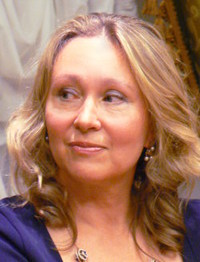 Ольга Соснина - научный руководитель, куратор  выставки "Кавказский словарь. Земля и люди". Москва, 20 июня 2012 г. Фото Татьяны Гантимуровой для "Кавказского узла"