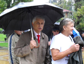 Юрий Дзагания (слева). Сочи, 7 ноября 2012 г. Фото Михаила Соколова для "Кавказского узла"