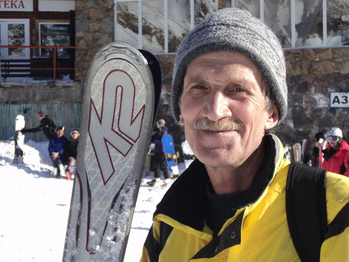 Николай Попов, сноубордист из Белоруссии. Фото Луизы Оразаевой для "Кавказского узла"