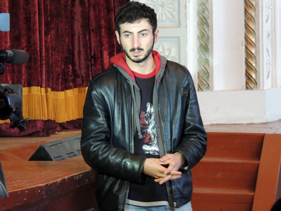 Представитель молодёжи Стенпанакерта, студент АрГУ Владимир Долуханян.