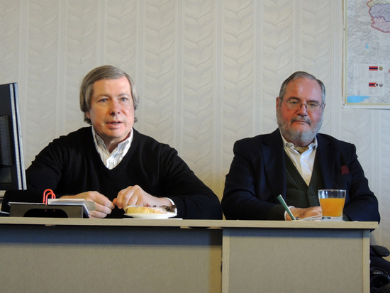 Американский и французский сопредседатели Минской группы ОБСЕ Джеймс Уорлик и Жак Фор, с лева на право.