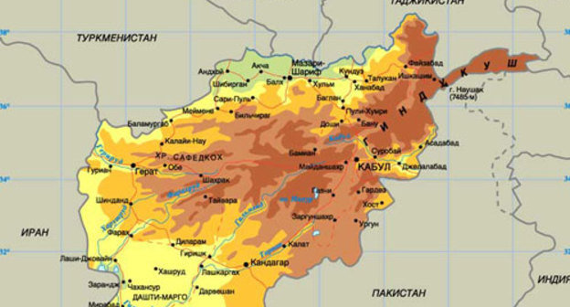 Карта с сайта www.afghanistan.ru