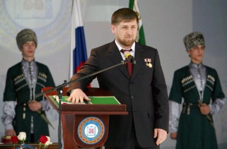 Инаугурация Рамзана Кадырова 5 апреля 2007 года. Фото с сайта Президента и Правительства ЧР.