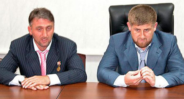 Адам Делимханов (слева) и Рамзан Кадыров (справа). Фото с сайта Rospres.com