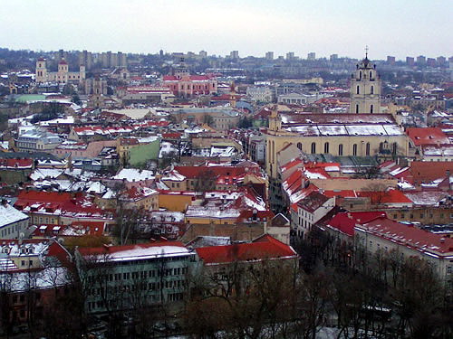 Панорама Вильнюса. Фото с сайта http://dreamvoyage.ru