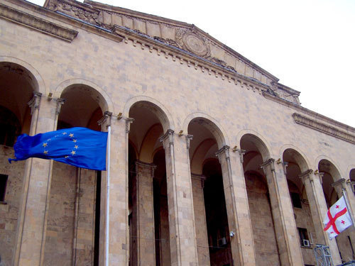 Парламент Грузии, 9 апреля 2009 года. Фото "Кавказского Узла"