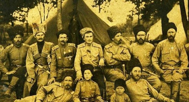 Кубанские казаки в мае 1916. Архивное фото. Источник: ru.wikipedia.org