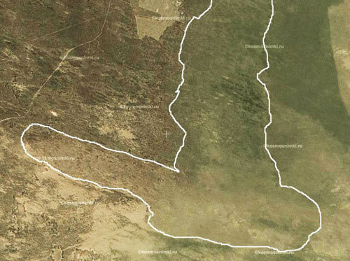 Снимок из космоса района Тавн Гашун, 2006 год.