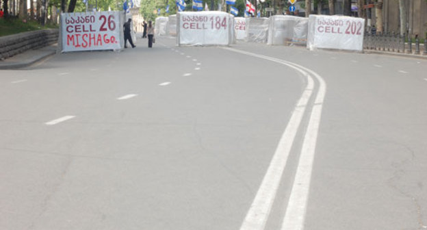 Тбилиси, проспект Руставели, 15 мая 2009 года. Фото "Кавказского Узла"