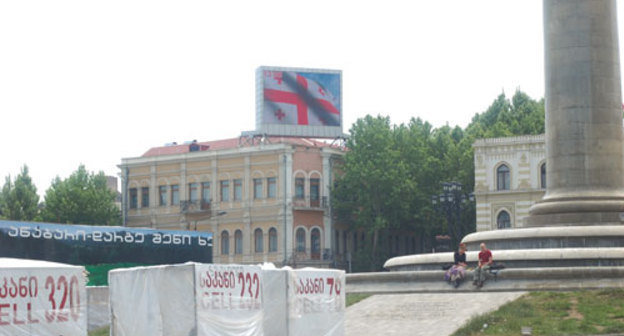 Тбилиси, площадь Свободы, 15 мая 2009 года. Фото "Кавказского Узла"