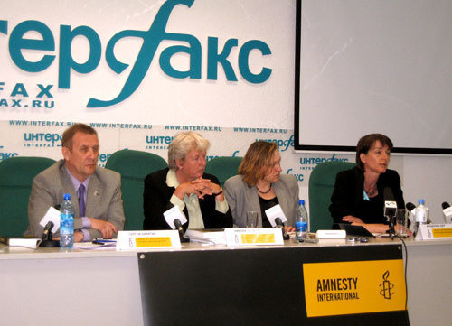 Доклад крупнейшей международной независимой правозащитной организации Amnesty International, 28 мая 2009 года. Фото "Кавказского Узла"