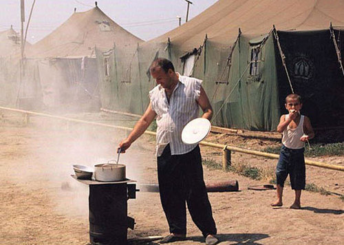 Ингушетия, лагерь беженцев. Магомедов Саид для "Кавказского Узла"