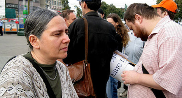 Активист Комитета антивоенных действий Елена Санникова. Фото "Кавказского Узла"