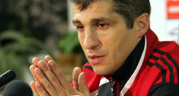 Главный тренер "Анжи" Омари Тетрадзе. Автор фото Сергей Расулов-младший