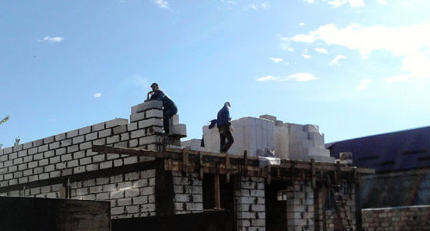 Южная Осетия, Цхинвал, восстановление домов по ул. Сталина. Фото "Кавказского Узла"